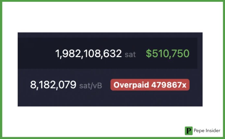 PayPal's Jaw-Dropping $510,750 Overpayment: The Highest Bitcoin Transaction Fee in History!