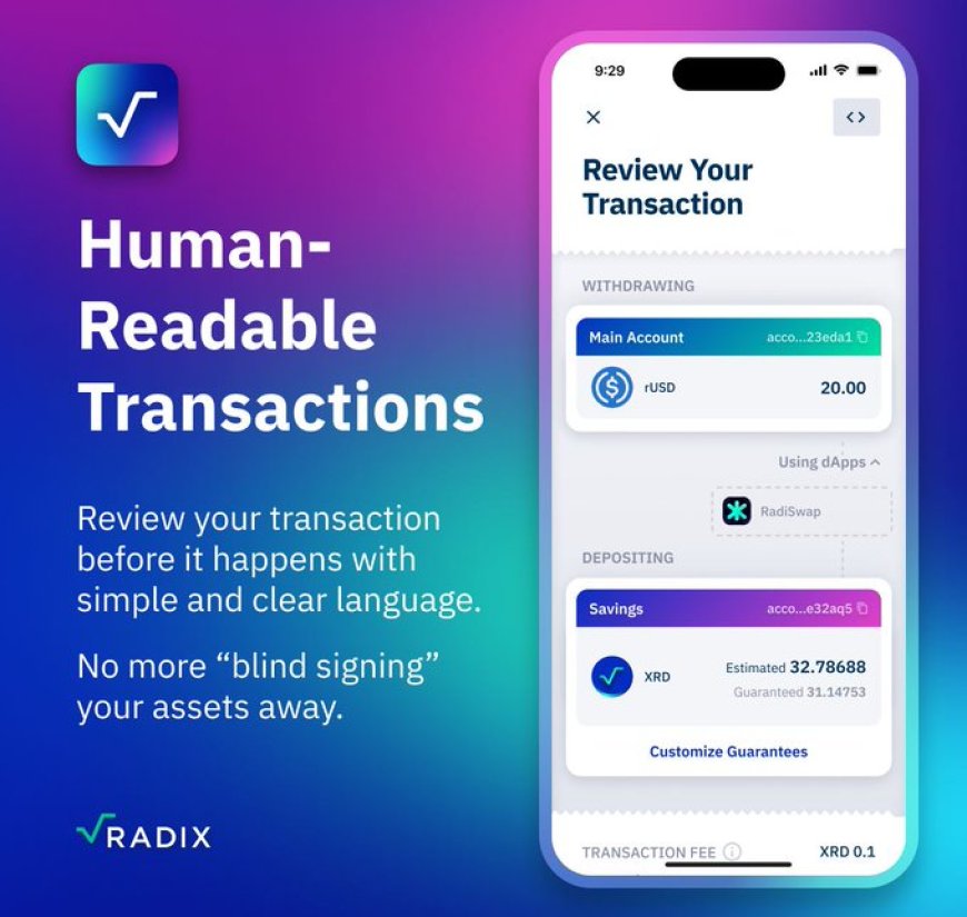 radix wallet interface